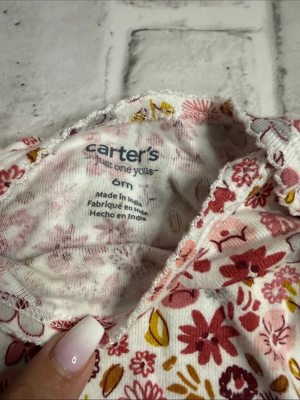 Old Navy Girls Blue Denim Jeans with Pink Floral Embroidery